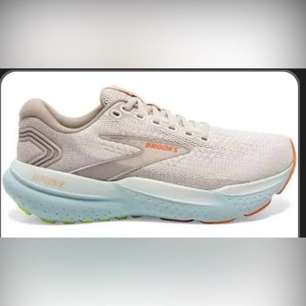 Brooks glycerine GTS 21 Beige and Orange Women's Sneakers - Picture 2 of 7